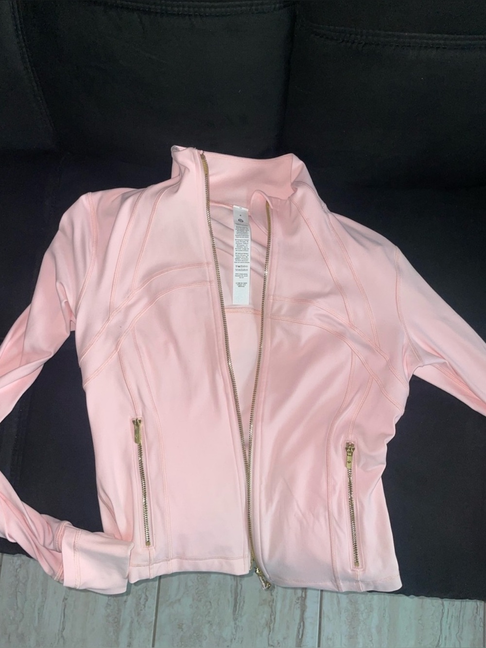 pink lulu define jacket size 6